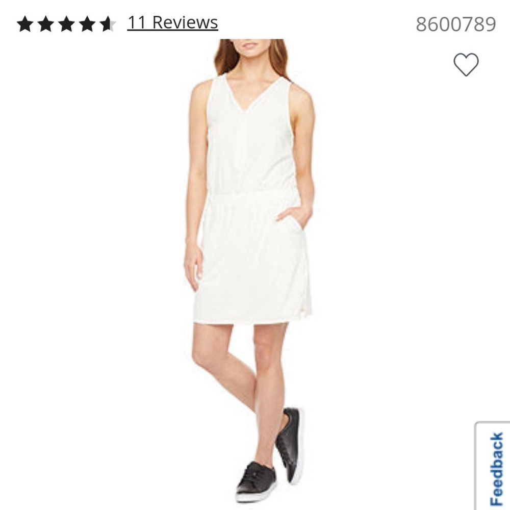 New Stylus Ivory A-line Dress, Large